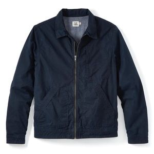 Flint and Tinder Waxed Flight Jacket Navy Blue